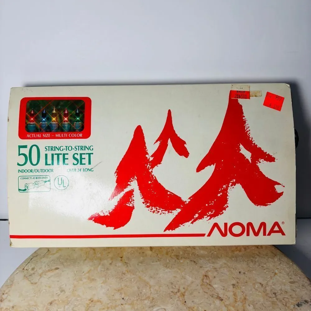 Vintage Noma 50 Lite Set String -To -String Multi-Color Indoor/Outdoor NOS 1 Out